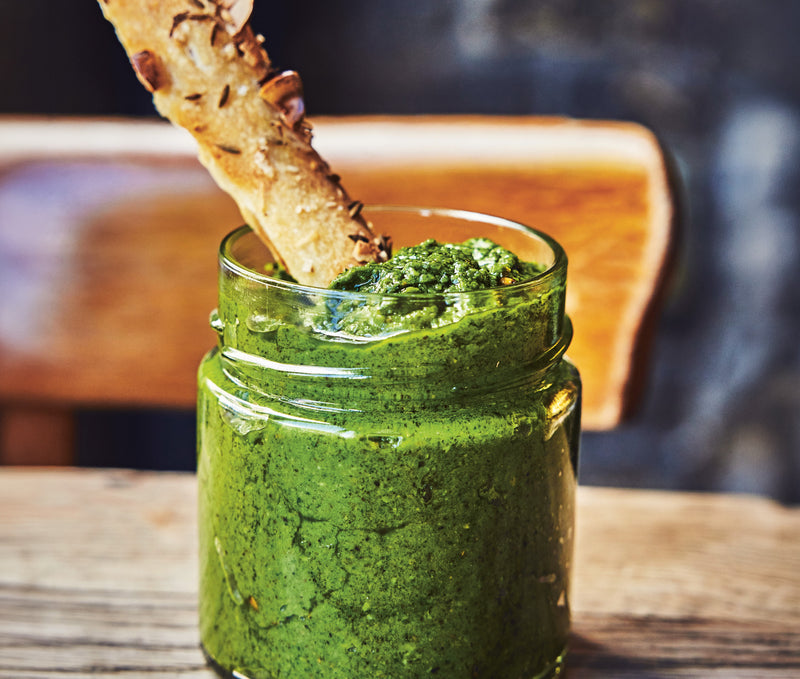 Comté & Buckwheat Pesto