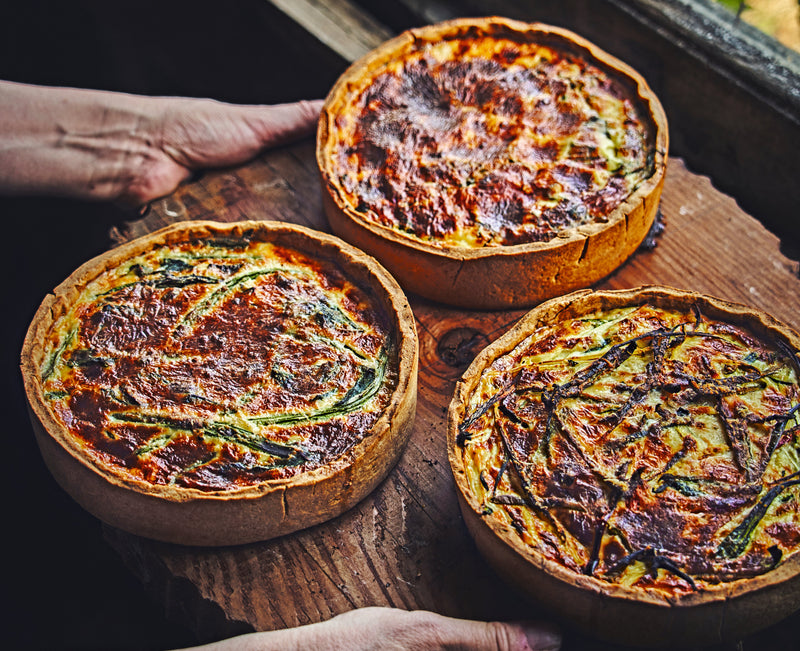 Zucchini-Goat Cheese Quiche