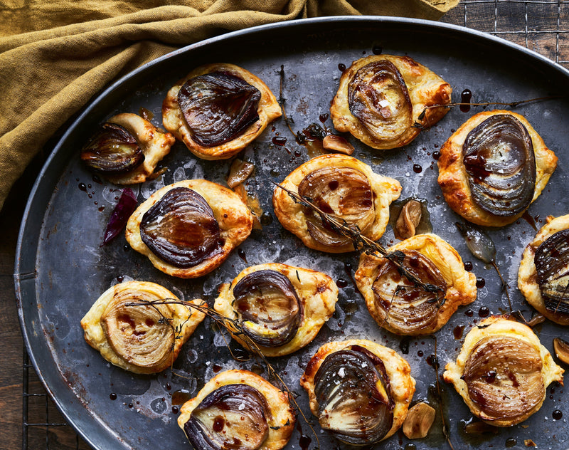 Red Onions in Puff Pastry