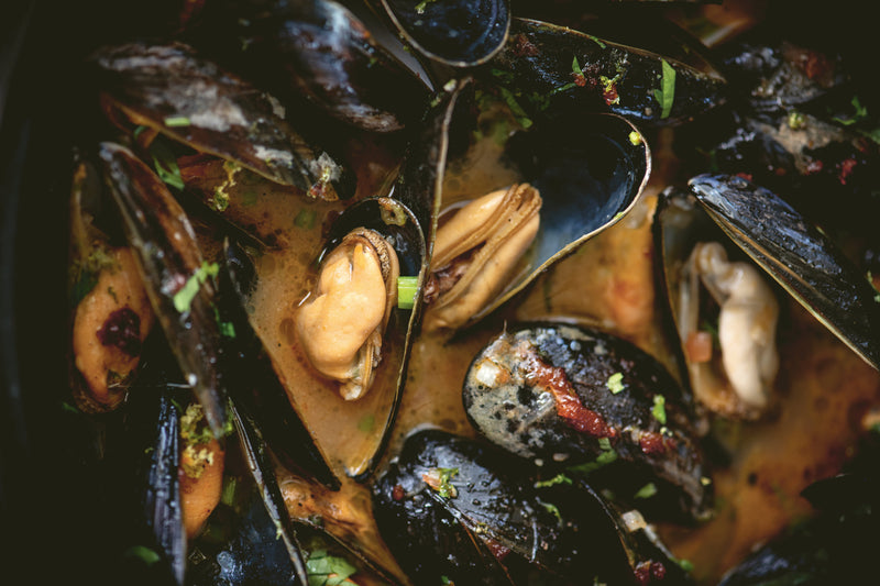 A Quick and Easy Pot of Mussels with Sambal
